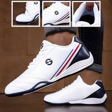 Men's Business Casual Shoes, Men's Training Sports Shoes, Men's Soft Sole Casual Shoes For All Seasons, Men's Walking Shoes, Men's Golf Shoes, Men's Flat Shoes - White - View 2