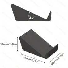 2pcs Black Universal Non-Slip Speaker Bar Bracket, Adjustable Tilt Angle, Suitable For Home Theater Sound Bar, Height Adjustable Speaker Bar Stand - View 2