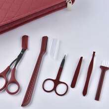 42 piezas Juego de tijeras de manicura, kit de herramientas profesionales de pedicura de acero inoxidable, adecuado para el cuidado de uñas de dedos y pies, portátil para uso en el hogar, la oficina y viajes al aire libre - Multicolor - Ver 9