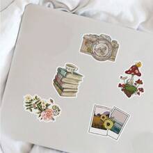 50Pcs Vintage Stickers Vintage Aesthetic Stickers Boho Stickers Graffiti Stickers Art Stickers Vinyl Waterproof Stickers Aesthetic Laptop Sticker Pack Skateboard Stickers Water Bottle Stickers Notebook Stickers Scrapbook Supplies Stationery Funny Stickers Kindle - A - View 5