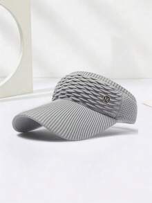 1pc Unisex Adjustable Sun Visor Hat, Casual Multifunctional Breathable Sun Protection Cap, Suitable For Daily Wear, Fashion & Versatile - M-marked Visor - View 11