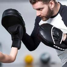 1 Set PU Leather Boxing Gloves With Hand & Foot Targets, Kickboxing Training Equipment Combo, Suitable For Home, Boxing Gym, Taekwondo Studio, Sparring Reaction Pads - Multicolor - View 10