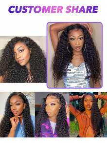 8A级巴西卷曲原生人发接发，3束（18英寸 x 18英寸 x 18英寸），未经加工的卷曲原生人发，1B自然黑，双层缝制，造型百变，蓬松卷曲，Y型纹理，保护性发型，专业美发 - Natural Black - 查看 9