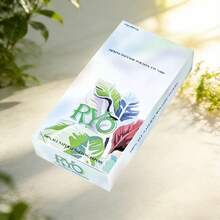 RYO 5-Color Bamboo Leaf 70mm Rolling Papers, 5 Unique Designs, Evenly Burning, Smooth Taste, Ultra-Thin, Unbleached Short Cigarette Papers, Change Color Change Mood, Ideal Choice For Smokers, Great For Home Stocking, Outdoor Travel - Five-colored Monstera Deliciosa - View 9