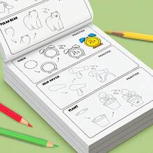 Libro de dibujo de talla grande de 200 pasos | Una guía para entusiastas de la pintura para dibujar cualquier cosa, guía de dibujo, regalos de cumpleaños, Navidad, Pascua, aprendizaje creativo, papel, guía paso a paso - Multicolor - Ver 3