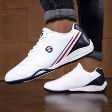 Men's Business Casual Shoes, Men's Training Sports Shoes, Men's Soft Sole Casual Shoes For All Seasons, Men's Walking Shoes, Men's Golf Shoes, Men's Flat Shoes - White - View 4