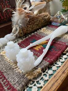 1件装终极宠物按摩工具，叉骨形状按摩器，用于宠物放松 - 白色 - 查看 6