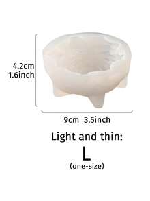 1件/2件/4件3D牡丹花蜡烛硅胶模具，手工皂，玫瑰蛋糕装饰烘焙工具 - 無色 - 查看 11