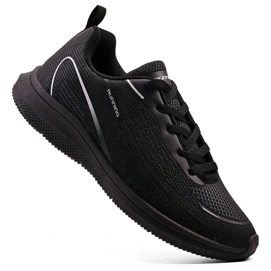 Gym, Running, Casual, Sports, EVA Lace-Up Shoes For Gym And Fitness - Black Black - View 1