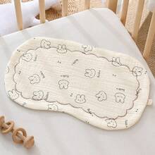 1个婴儿棉纱布平枕，新生儿0-12个月防吐口水拍嗝巾枕 - 彩色 - 查看 8