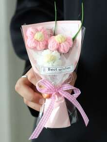 1支仿真迷你花，附赠礼品袋，适合情人节、母亲节花束及小礼物 - 彩色 - 查看 9