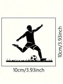 1pc/3pcs/5pcs/10pcs Football Boy Switch Stickers, Decorative For Spring, Summer, Autumn, Winter, Bathroom, Wall, Car, Background, Bathtub, Window - A - View 9