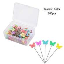 Bộ dụng cụ may vá hình con nhím, bao gồm 100 kim nhiều màu sắc, hộp đựng kim lớn có hộp đựng trong suốt và kim may chần, thích hợp cho việc may vá thủ công DIY. - Nhiều màu - Xem 17