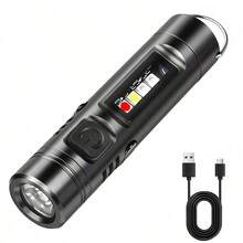 COB LED Keychain Flashlight, USB Rechargeable Flashlight With Magnetic/Pen Clip, 9 Lighting Modes, Outdoor Emergency Work Lamp 1PAT - Keychain Light 1PC - View 8