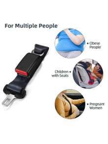 23cm Universal Car Seat Belt Extender Adjustable Extension Buckle Strap, Suitable For Children - A - View 4