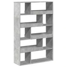 Bookcase Concrete Grey 100x33x156.5 Cm Engineered Wood - Grey - View 2