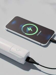 1个便携式USB充电迷你手持风扇，可爱小熊造型，可折叠双叶强劲风力，适用于户外运动、旅行、办公、学习和日常使用。 - 彩色 - 查看 9