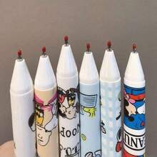 6支/套圆珠笔，文具，学习用品，完美的派对礼品，粉丝节日礼物 - 彩色 - 查看 3