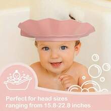 1pc Adjustable Elastic Baby Shower Cap, Waterproof Shampoo Bath Hat With Ear And Eye Protection Design, Kids Shampoo Bath Cap - Multicolor - View 11
