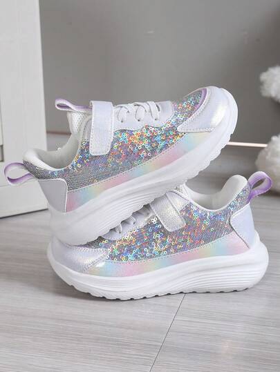 1 Pair Fashionable, Comfortable And Lightweight Spring Children's Sports Shoes. Summer Breathable Hollow-Out Sneakers For Big Kids. Student Daily Wear Anti-Slip Durable EVA Outsole, Molded Insole, Soft Glossy Bottom, Suitable For Daily Wear And Running