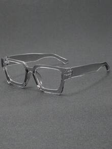 半副新款Y2K风格方形时尚男士眼镜，百搭实用，适合日常、户外、街头、派对、节日、休闲场合佩戴，多种颜色可选 - 2201 - 查看 24