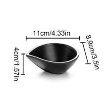 Sauce Dish Black ABS Three-Compartment Snack Plate For Home Cuisine Seasoning Plate Sushi Soy Dipping Sauce Bowl - Multicolor - View 27