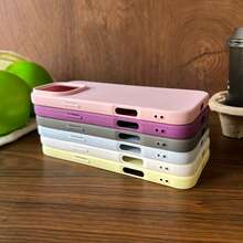 Perfect Purple-Brown TPU Liquid Silicone Phone Case - Anti-Yellowing And Soft Protection For IPhone - Purple - View 6