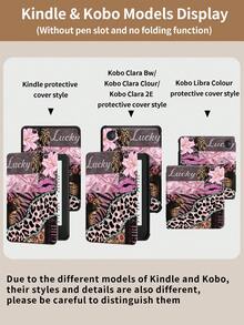 Kingsung 个性化豹纹拼贴图案平板电脑保护套，兼容 iPad 9.7/10.2/10.5/10.9/12.9/Pro 11（第十代），兼容三星 Galaxy Tab S6 Lite 10.4 英寸，兼容 Kindle Paperwhite 第十二代（2024 年款），Kindle 第十一代（2022 年款），Kobo Clara Colour，柔软防摔保护，智能支架/自动唤醒/睡眠功能 - 彩色 - 查看 11