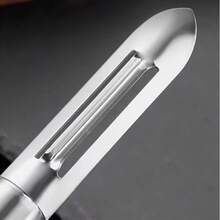 Stainless Steel Anti-Rust Silver Potato Carrot Peeler With Ergonomic Handle, Dishwasher , Suitable For Various Fruits And Vegetables - Multicolor - View 11