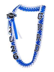 2026 Graduation Wreath, 2026 Graduation Money Garland, Handmade Double Braided Graduation Necklace, Graduation Gift Supplies, Unisex Design For High School And University Graduation DIY Party - Double-woven Graduation Ribbon - View 1