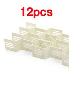 6/12pcs Adjustable Drawer Organizer With Sliding Dividers And Expandable Shelves - Multicolor - View 13