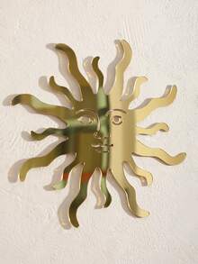 1pc Sun Face Wall Mirror Boho Aesthetic Sunburst Decorative Mirror Vintage Celestial Sun Wall Decor Artistic Home Wall Accent Bohemian Room Decoration Retro Sun Face Mirror Stylish Wall Art Aesthetic Living Room Bedroom Hallway Entryway Wall Decoration Farmhouse Chic Home Decor Decorative Mirror Wall Accent Gallery Wall Decoration Cozy Apartment Interior Styling Housewarming Gift Boho Sun Wall Art Interior Design Decor - 款式C - 查看 5