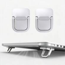 1pc Foldable Ergonomic Laptop Stand - Slim Portable Hanging Ventilated Non-Slip Holder For 10-17 Inch Devices, Elegant Desktop Space-Saving Accessory - Multicolor - View 2