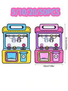 5/10/20个装可爱娃娃图案礼品袋，拉链塑料零食袋，适合生日、派对、节日 - 日常/派对/节日使用 - 查看 8