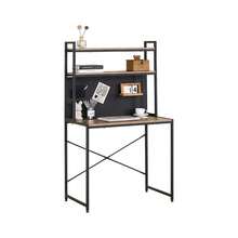 Home Gaming Computer Desk With Storage Bookshelf 3 Tier Study Office Table - Multicolor - View 4