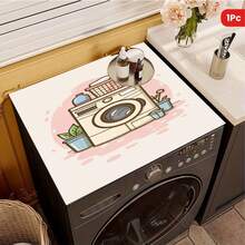 1pc Windmill Pattern Washing Machine & Dryer Top Cover Pad, Silica Gel Non-Slip Protective Mat, Suitable For Laundry Room, Bathroom, Home Decor - Wind On the Clothesline - View 7