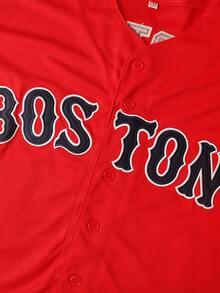 Men's Ortiz 34 Boston Baseball Jersey, Red Black Athletic Short Sleeve Shirt  Delivers In 2 Days Delivers In 2 Days - Đỏ - Xem 5