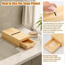 Wooden Soap Chamfering Trimming Tool, Drawer Box Wooden Soap Planer Knife, Handmade Soap Scraping Tool - A - View 3