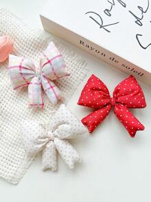 3 chiếc kẹp tóc nơ xinh xắn có đệm dành cho nữ, kẹp tóc nơ ngọt ngào cho bé gái, kẹp tóc mái đa năng, phụ kiện tóc nơ đơn giản phù hợp cho sử dụng hàng ngày, chụp ảnh, kẹp càng cua, kẹp tóc, kẹp tóc cài, kẹp tóc hình cá sấu, trang phục mùa đông cho nữ, nơ, phụ kiện đội đầu, ghim cài tóc - Nhiều màu - Xem 10