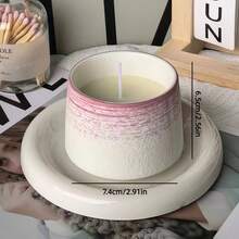 1 pièce Bougie parfumée en tasse en céramique, bougie en cire de soja sans fumée, set de bougies parfumées, bougie en forme de tasse en céramique, convient pour la décoration de la maison, la décoration du salon, la décoration des fêtes, la décoration d'anniversaire, les cadeaux d'anniversaire, les accessoires photo, les cadeaux pour femmes, la décoration de mariage, les cadeaux de mariage, pour créer une ambiance romantique. - 1PC - Voir 13