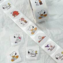 500pcs/Set White Puppy Cartoon Stickers - DIY Stickers Suitable For Phone Case/Laptop/Skateboard/Planner, Gift Bags And Rewards - Multicolor - View 2