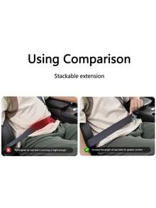 1/2PCS Car Seat Belt Clip Extension Alloy Car Safety Seatbelt Lock Buckle Seatbelt Extender Converter Car Seat Accessories - A - View 9