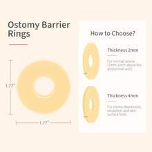 40Pcs 4mm Moldable Ostomy Rings, Hydrocolloid Stoma Barrier Rings for Colostomy Bags, Sting-Free - Ver 7