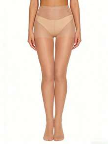 1/3/6 Pairs Women Silk Stockings, Sexy Ultra-Thin Pantyhose, Disposable Tights, Fashionable Leggings, Suitable For Workplace, Holidays, Parties, Outings, Formal Occasions, And Daily Wear - Màu be - Xem 3