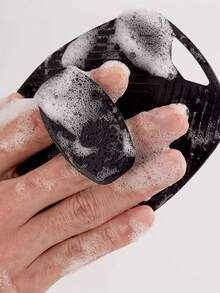 J·FOCUS 3pcs Silicone Bath Brush Set, Long Handle Back Scrubber And Cleaning Pad, Essential For Shower And Skincare - View 4