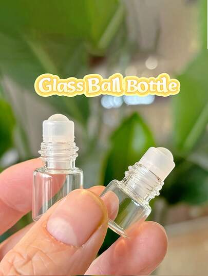 Small Glass Roller Bottle Set, Suitable For Various Bottles, Each Roller Bottle Capacity 0.03 Oz, 2mm Roller Design, Perfect For Traveling With Perfume, Essential Oils Or Skincare Samples, Easy To Carry And Refill