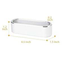 Aluminum Business Card Holder Display Office Business Card Stand Name Card Display Organizer for Desk Silver - plateado - Ver 2