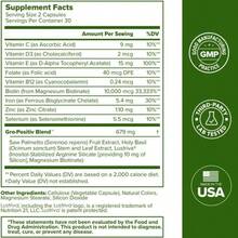 Women's Hair Vitamln Capsules With Lustrlva, Saw Palmetto & Holy Basil | Hair Wellness Nutrient Blend | Daily Supplement | 30 Capsules (3 Bottles) - 3 Bottles - 查看 5