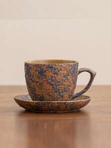 1 Set Minimalist Small Capacity Coffee Cups, Afternoon Tea Cups, Household Breakfast Milk Cups, Hanging Ear Coffee Cups, Wine Glasses, Latte Art Cups, Couple Cups, Minimalist Ceramic Coffee Cups, Espresso Cups, Ceramic Mugs, Kiln-Fired Glaze Ceramic Cups - Multicolor - View 15