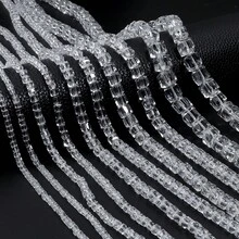 1 pieza Cuentas de cristal facetado natural claro de abalorios en forma de gota de colores del arcoiris, suministros de abalorios semi-terminados - Color plateado transparente - Ver 9